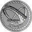 UK 1 Pound Millennium Bridge 2003 X# Pn153 PATTERN coin reverse