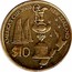 New Zealand $10 America's Cup 2002 (l) KM# 273 AMERICA'S CUP 2003 NEW ZEALAND $10 coin reverse