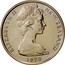 New Zealand 10 Cents Elizabeth II 1970 Proof KM# 41.1 ELIZABETH II NEW ZEALAND 1977 coin obverse