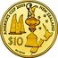New Zealand 10 Dollars America’s Cup 2002 (l) Proof KM# 274 AMERICA'S CUP 2003 NEW ZEALAND $10 AU.9999 coin reverse