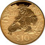 New Zealand $10 Gold Prospector 1995 (l) Proof KM# 94a $10 coin reverse