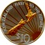 New Zealand $10 New Zealand - First to the Future (1999)2000 Proof KM# 122 NEW ZEALAND ∙ FIRST TO THE FUTURE $10 coin reverse