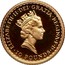 UK 10 Pounds Britannia - Elizabeth II (3rd portrait) 1987 KM# 950 ELIZABETH'II'DEI'GRATIA'REGINA'F'D '10 POUNDS' RDM coin obverse