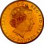 UK 100 Pounds Britannia 2013 British Royal Mint Proof KM# 1273 ELIZABETH'II'D'G REG'FID'DEF'100'POUNDS' IRB coin obverse