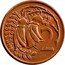 New Zealand 2 Cents Elizabeth II (2nd portrait) 1974 (c) KM# 32.1 2 JB coin reverse