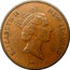 New Zealand 2 Cents Elizabeth II (3rd portrait) 1987 (l) Sets only KM# 59 ELIZABETH II NEW ZEALAND *YEAR* RDM coin obverse