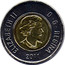 Canada 2 Dollars Bear Test token 2011 Issued in Test Token Set ELIZABETH II D G REGINA coin obverse