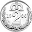 UK 2 Pence The King Edward VIII Maundy Pattern 2016 1936 2 coin reverse