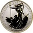 UK 2 Pounds Britannia 2006 British Royal Mint Proof KM# 1029a 'BRITANNIA'2006' 'ONE' 'OUNCE'FINE'SILVER' NATHAN coin reverse