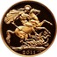 UK 2 Pounds (Double Sovereign) KM# 1072 2011 B.P. coin reverse