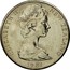 New Zealand 20 Cents Elizabeth II 1981 (l) Proof KM# 36.1 ELIZABETH II NEW ZEALAND *YEAR* coin obverse