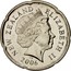 New Zealand 20 Cents Elizabeth II 2006 (c) Proof KM# 118 NEW ZEALAND ELIZABETH II *YEAR* IRB coin obverse