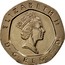 UK 20 Pence Elizabeth II (3rd portrait) 1993 Proof KM# 939 ELIZABETH II D∙G∙REG∙F∙D∙ RDM coin obverse