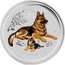 Australia 25 Cents Year of the Dog (Colorized) 2018 YEAR OF THE DOG P IJ coin reverse
