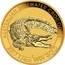 Australia 25 Dollars Australian Saltwater Crocodile 2017 AUSTRALIAN SALTWATER CROCODILE 2017 1/4 OZ 9999 GOLD P NM coin reverse