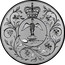 UK 25 Pence Queen's Silver Jubilee 1977 KM# 920a - coin reverse