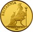UK 25 Pounds Britannia 2013 British Royal Mint Proof KM# 1271 BRITANNIA 1/4 OUNCE FINE GOLD 2013 coin reverse