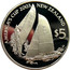 New Zealand $5 America's cup 2002 (l) KM# 272 AMERICA'S CUP 2003 NEW ZEALAND $5 coin reverse