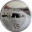 New Zealand $5 Auckland City of Sails 1996 (l) KM# 99 AUCKLAND CITY OF SAILS $5 coin reverse