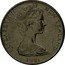 New Zealand 5 Cents Elizabeth II 1981 (o) KM# 64 ELIZABETH II NEW ZEALAND 1981 coin obverse