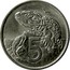 New Zealand 5 Cents Elizabeth II (2nd portrait) 1985 (o) KM# 34.2 5 JB coin reverse