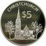 New Zealand $5 Christchurch 1997 Proof KM# 106a CHRISTCHURCH $5 coin reverse