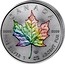 Canada 5 Dollars Holographic Maple Leaf 2014 CANADA 9999 9999 FINE SILVER 1 OZ ARGENT PUR 14 coin reverse