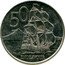 New Zealand 50 Endeavour 2019 KM# 119a 50 ENDEAVOUR JB coin reverse