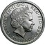 UK 50 Pence 4th portrait Britannia 2012 KM# 1080a BRITANNIA 2012 1/4 OUNCE FINE SILVER NATHAN coin reverse