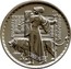 UK 50 Pence Britannia - Elizabeth II (4th portrait) 2001 British Royal Mint Proof KM# 1017 QUARTER OUNCE FINE SILVER BRITANNIA 2001 P.NATHAN coin reverse