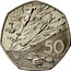 UK 50 Pence D-Day Anniversary 1994 Proof KM# 966 50 PENCE coin reverse