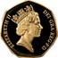 UK 50 Pence European Community 1992 Proof KM# 963b ELIZABETH DEI GRA REG F D RDM coin obverse