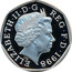 UK 50 Pence European Economic Community 1998 Proof KM# 992a ELIZABETH∙II∙D∙G REG∙F∙D∙1998 IRB coin obverse