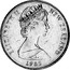 New Zealand Dollar Mule with Canada Dollar 1985 KM# 95 ELIZABETH II NEW ZEALAND 1985 coin obverse