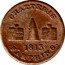 UK Farthing Chatteris - W. Curtis 1813  CHATTERIS 1813 FARTHING coin obverse