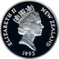 New Zealand Five Dollars 40th Anniversary of the coronation 1993 Proof KM# 88b NEW ZEALAND ELIZABETH II 1993 RDM coin obverse