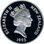 New Zealand Five Dollars Coronation 40th Anniversary 1993 Proof KM# 88a NEW ZEALAND ELIZABETH II 1993 RDM coin obverse