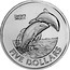 New Zealand Five Dollars Hector's Dolphins 2002 (c) 500 pieces were housed in a stamp covers KM# 145 HECTOR'S DOLPHIN FIVE DOLLARS coin reverse