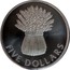 New Zealand Five Dollars Pride in New Zealand - Wheat sheaf 1998 (v) Proof KM# 111a FIVE DOLLARS coin reverse