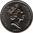 New Zealand Five Dollars Rugby World Cup 1991 (c) KM# 80 ELIZABETH II NEW ZEALAND 1991 RDM coin obverse