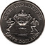 New Zealand Five Dollars Rugby World Cup 1991 (c) KM# 80 RUGBY WORLD CUP 1991 FIVE DOLLARS coin reverse