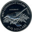 New Zealand Five Dollars Saddleback 1997 (l) KM# 103 WWF CONSERVING NATURE 1997 SADDLEBACK FIVE DOLLARS coin reverse