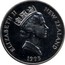 New Zealand Five Dollars Tui 1995 KM# 93 NEW ZEALAND ELIZABETH II 1995 RDM coin obverse