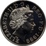 UK Five Pounds In Memory of Diana Princess of Wales 1999 KM# 997 ELIZABETH∙II∙D∙G REG∙F∙D∙1999 IRB coin obverse