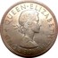 New Zealand Half Crown (Elizabeth II) KM# 29.1 + QUEEN∙ELIZABETH∙THE∙SECOND coin obverse