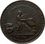 UK Halfpenny Angusshire - Dundee / Dudhope Castle 1797  3,336 TONS FLAX & HEMP IMPORTED HERE IN 1796. VALUE ∙ L.160,128 -* FLAX-HECKLING W: DES: coin reverse