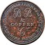 UK Halfpenny Bristol - Brass & Copper Company 1811  .HALFPENNY. B B & COPPER CO PAYABLE AT BRISTOL SWANSEA & LONDON coin reverse