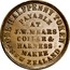New Zealand Halfpenny Mears J.W. Wellington 1857 KM# Tn45 .ONE HALFPENNY TOKEN. NEW ZEALAND PAYABLE AT J.W.MEARS COLLAR & HARNESS MAKER coin reverse
