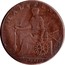 UK Halfpenny Middlesex - National Series / Duke of York 1795  HALFPENNY 1790 coin reverse