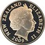 New Zealand One Dollar 75th Anniversary Reserve Bank 2009 (o) KM# 328 NEW ZEALAND ELIZABETH II 2009 IRB coin obverse